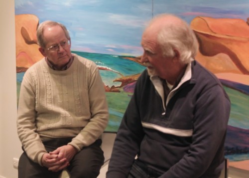 Frank and Ray at Goat Island Gallery